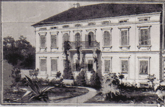 Kastély és a park Kastély rajz - Cserna Károly